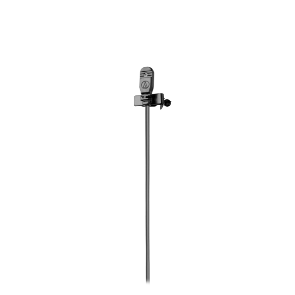 OMNIDIRECTIONAL CONDENSER LAPEL MIC, 55"(1.4M) PERMANENTLY ATTACHED CABLE TERMINATED WITH SCREW-DOWN